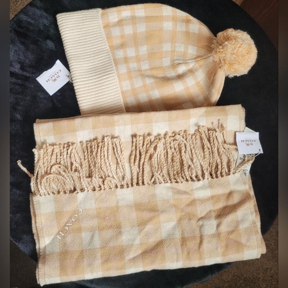 Coach Scarf and Hat Set